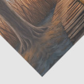 Rustieke blauwe boot Morning Sky Reflection Tissuepapier (Detail)