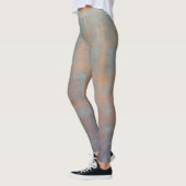 Rustieke Blauwe Rust Abstracte Art Nr67 Leggings (Links)