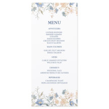 Rustieke Bloemen Boho Blauw en Beige bruiloft