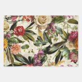rustieke bloemen botanische decoupage inpakpapier vel (Voorkant 2)