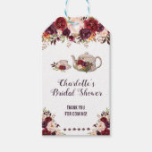 Rustieke Bloemen Bruids Tea Party Favor Cadeau Lab Cadeaulabel (Voorkant)