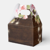 Rustieke Bloemen Custom Bruiloft Bedankdoosjes (Achterkant)