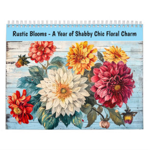 Rustieke Bloemen – Een Jaar Shabby Chic Bloemengec Kalender