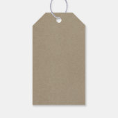 Rustieke Bloemen Herfst Winter Bruiloft Cadeaulabel (Achterkant)