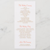 Rustieke Bloemen Mason Jar Elegante Trouwprogramma Programma (Achterkant)