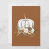 Rustieke Bloemen Thanksgiving Invitation Kaart (Achterkant)