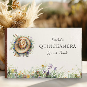 Rustieke Bloemen Wildflower Cowgirl Pet Quinceaner Gastenboek