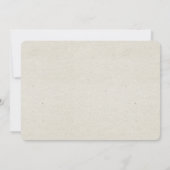 rustieke bloemenbruiloft Save the Date (Achterkant)