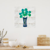 rustieke bloemencollage poster (Keuken)
