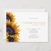 Rustieke bloemendiner Thanksgiving Uitnodiging (Voorkant)