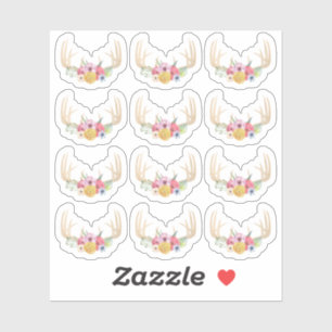 Rustieke Bloemengewei Pastel Waterverf Planner Sticker