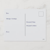 Rustieke bloemenvakantie Algemene aangepaste boods Feestdagenkaart (Achterkant)