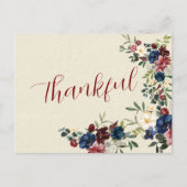 Rustieke bloemenvakantie Algemene aangepaste boods Feestdagenkaart (Voorkant)