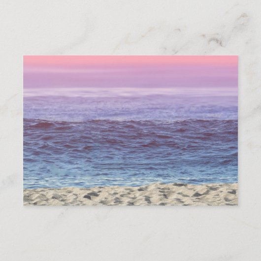 Rustieke bloemenvase met sterfish strand bruilofts kaart (Achterkant)