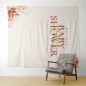 Rustieke bloemige herfst baby shower foto achtergr wandkleed (In Situ (horizontaal))