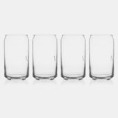 Rustieke bloemstengel bruiloft monogram blikvorm glas (Rechts)