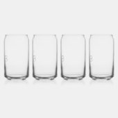 Rustieke bloemstengel bruiloft monogram blikvorm glas (Links)