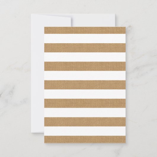 Rustieke Bloemstrikken Bruiloft RSVP (Achterkant)