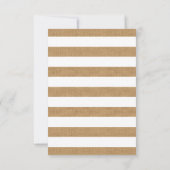 Rustieke Bloemstrikken Bruiloft RSVP Kaartje (Achterkant)