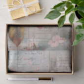 Rustieke bloesem op hout Decoupage Tissuepapier (Geschenk)