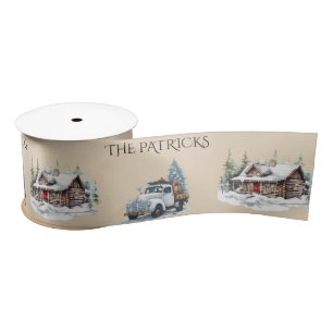 Rustieke blokhut in de bergen lint