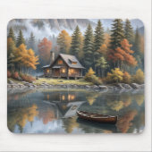 Rustieke blokhut in de bergen muismat (Voorkant)