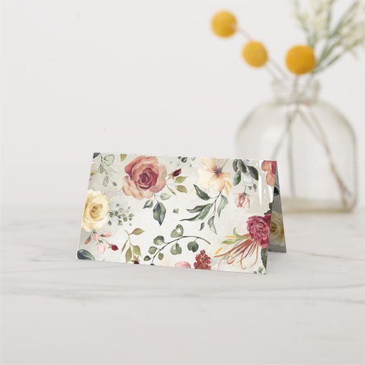 Rustieke Bloom herfst bruiloft (Achterkant)