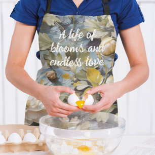 Rustieke Blooms Custom Retirement Gifts voor Haar Schort