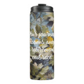 Rustieke Blooms Custom Retirement Gifts voor Haar Thermosbeker (Voorkant)