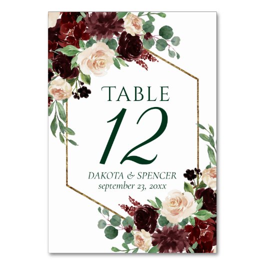 Rustieke Blooms | Terracotta en Marsala Red Custom Kaart (Achterkant)