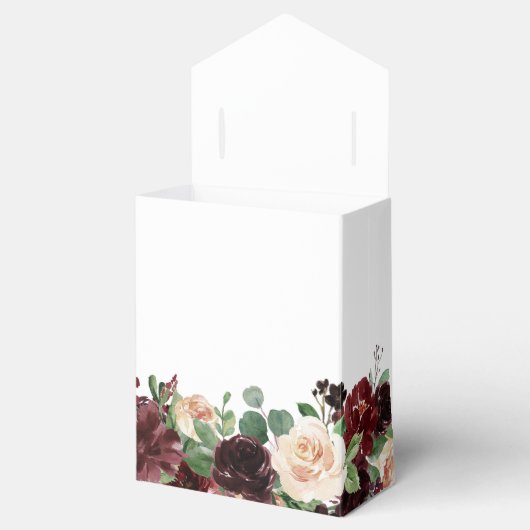 Rustieke Blooms | Terracotta Marsala Liefde en Bed Bedankdoosjes (Geopend)