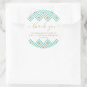 Rustieke Blue Diamond Dank u Sticker (Tas)