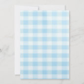 Rustieke Blue Gingham Ik doe BBQ verlovingsfeest Kaart (Achterkant)