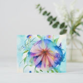 Rustieke Blumenwiese Bloemen Aangepaste Naam Gift  Briefkaart (Staand voorkant)