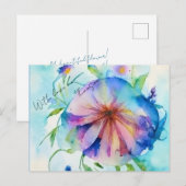 Rustieke Blumenwiese Bloemen Aangepaste Naam Gift  Briefkaart (Voorkant / Achterkant)