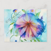 Rustieke Blumenwiese Bloemen Aangepaste Naam Gift  Briefkaart (Voorkant)