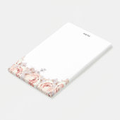 Rustieke Blush Waterverf Bloeit Bloemen Bloemen Post-it® Notes (Schuin)