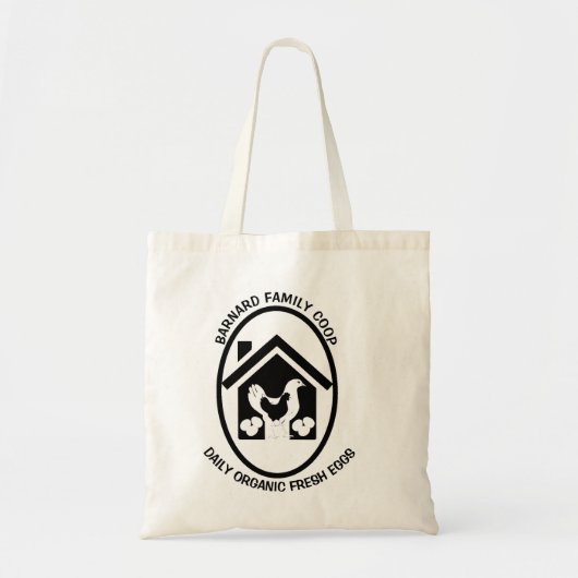 Rustieke Boerderij Biologische Verse Eieren Kip Gi Tote Bag (Voorkant)