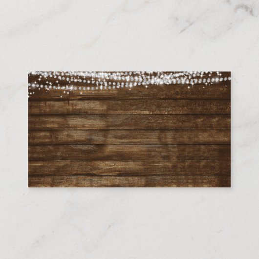 Rustieke boerderij bruiloft details behuizing Kaar Informatiekaartje (Achterkant)