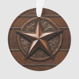 Rustieke Boerderij Cowboy Western Country Star Fot Ornament