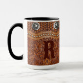 Rustieke Boerderij Cowboy Westerne Country Pattern Mok (Links)