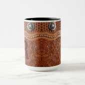 Rustieke Boerderij Cowboy Westerne Country Pattern Mok (Midden)