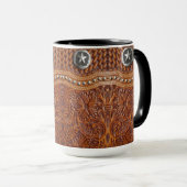 Rustieke Boerderij Cowboy Westerne Country Pattern Mok (Voorkant rechts)