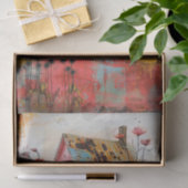 RUSTIEKE BOERDERIJ GEMENGDE MEDIA KUNST DECOUPAGE TISSUEPAPIER (Geschenk)