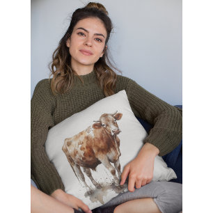 Rustieke boerderij Koe Portret Kussen