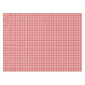 Rustieke boerderij Red Small Gingham Plaid Tafelkleed (Voorkant (Horizontaal))