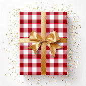 Rustieke boerderij rode cheques patroon cadeaupapier