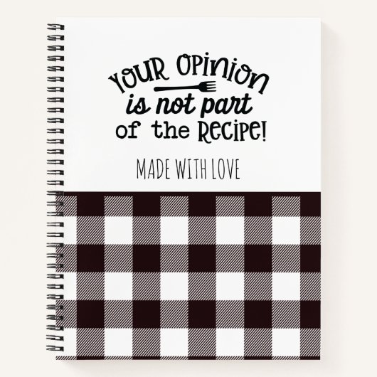 Rustieke boerderij speelde uw mening recept notitieboek (Voorkant)