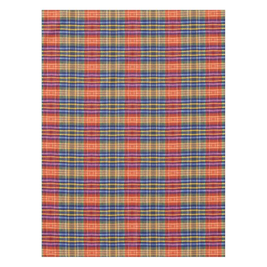 Rustieke Boerderij Textuur |  Buffalo Plaid Tafelkleed (Voorkant)