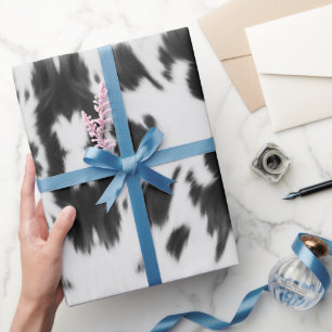 Rustieke Boerderij Western Country Cowboy Koe Prin Cadeaupapier